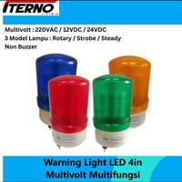 Gambar Warning Light LED 4in Multivolt Multifungsi Rotary Lamp Iterno - Biru dari iterno listrik undefined 1 Tokopedia