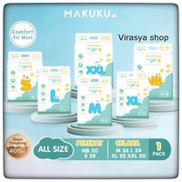 Gambar PAKET 2 BAL - MAKUKU Air Diaper Diapers Comfort Fit SAP Popok Celana Perekat Pant Pants Tape Bayi Baby Baru Lahir Merah Newborn NB - S30 dari virasya shop undefined 1 Tokopedia
