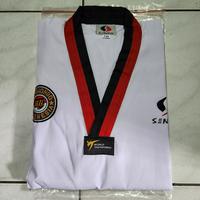 Gambar Baju Taekwondo Dobok Diamond Two SENDY Seragam Original - KerahMerahHitam, 160 dari Toko Duta Sport undefined 2 Tokopedia