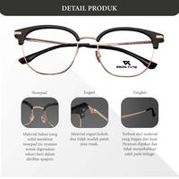 Gambar Kacamata Lensa Minus Photocromic Anti Blueray Bulat Pria Wanita Titanium Sson Tvte PT08125 - C1, Frame Only dari Sson Tvte undefined 4 Tokopedia