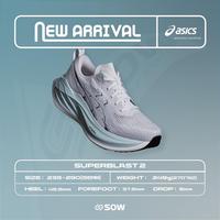 Gambar ASICS SUPERBLAST 2 White/Cool Grey dari laris manis shoes undefined 1 Tokopedia