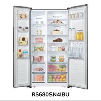 Gambar Kulkas side by side Hisense 620 liter RS680SNIBU dari Toko Agung Teknik. undefined 4 Tokopedia