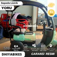 Gambar sepeda listrik roda 3 tiga dewasa Tora Yoru 800watt garansi dari Dhiya Bikes undefined 4 Tokopedia