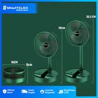 Gambar Kipas Angin Lipat Portable Meja Rechargeable Putar 180° Mini Fan Desktop Folding Fan 3 Speed - Kipas Portable, Putih dari SmartClick.id undefined 3 Tokopedia