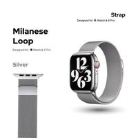 Gambar Strap Apple Watch Stainless Steel Milanese Loop S9 49mm Band 41mm 45mm 42mm 38mm 40mm 44mm iWatch Series 7 5 4 3 2 1 6 SE - black , 38/40/41 dari Mitracasepku undefined 2 Tokopedia