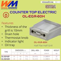 Gambar OL-EGR-60H GETRA COUNTER TOP ELECTRIC GRIDDLE HALF FLAT HALF GRILL dari CV. WAKA Mandiri undefined 1 Tokopedia