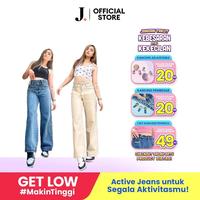 Gambar Celana Jeans Panjang Wanita Jiniso Highwaist Baggy Jeans 510 Get Low New Original - 32 dari Queen Jack Shop undefined 3 Tokopedia