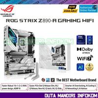Gambar ASUS ROG STRIX Z890-A GAMING WIFI - [Socket LGA 1851 , Intel Z890, DDR5, Wi-Fi 7, Thunderbolt 4 Type C, ATX] dari Duta Mandiri Infokom undefined 1 Tokopedia