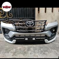 Gambar bumper bemper depan toyota fortuner vrz GR sport  fullset depan 2021 2022 original copotan dari wcw parts undefined 1 Tokopedia