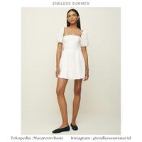 Gambar White Lovely Dress - White Summer Mini Dress Wanita - S dari Macaroon Basic undefined 5 Tokopedia