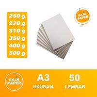 Gambar Kertas Duplex Ukuran A3 50 Lembar 250 270 310 350 400 500 Gsm Gr Gram ( 297 Mm x 420 Mm ) / ( 29.7 Cm x 42 Cm ) 50 Lbr 50 Pcs Karton Carton Duplex Duplek Coated - 250 Gr dari Raja Paper Online Store undefined 1 Tokopedia