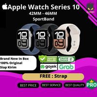 Gambar Apple Watch Series 10 42mm 46mm 2024 Alumunium Case with Sport Band - 46MM S/M, Silver Denim dari Bigberry Cellular undefined 4 Tokopedia