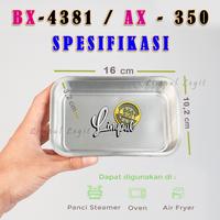 Gambar Aluminium Foil Cup BX4381 / AX 350 | TUTUP MIKA | Alumunium Foil Tray TUTUP MIKA BX 4381/AX350 - BX 4381+Mika dari Limpul Legit undefined 3 Tokopedia