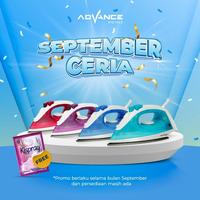 Gambar Advance Setrika Uap Listrik Anti Lengket Stk-600 Hemat Listrik 400 Watt Garansi Resmi 1 Tahun Promo Terbatas - PURPLE dari tasris store undefined 4 Tokopedia