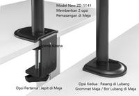 Gambar BRACKET MONITOR 13-27" JEPIT MEJA 4 ARM LENGAN ZD 1141 DESK LED LCD TV dari Toko Optima Kirana undefined 2 Tokopedia
