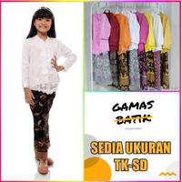 Gambar Setelan Baju Kebaya Encim Anak Modern Warna Putih - Kuning, M dari NURCAHYANIKEBAYA undefined 5 Tokopedia