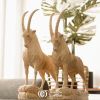 Gambar Patung Ukir Mountain Goat - Cendana Kupang NTT dari Cauzar Oud undefined 1 Tokopedia