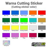 Gambar Stiker Cutting Garuda Logo Hologram - Abu-abu, 10x10 cm dari Studio23 Sticker undefined 3 Tokopedia