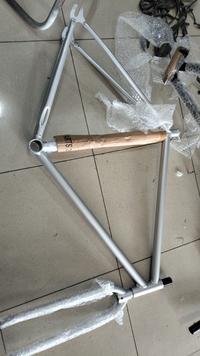 Gambar FRAME FIXIE LOKAL 700C HITAM/PUTIH/SILVER - Hitam, 49 dari LARIS Bike Jogja undefined 2 Tokopedia