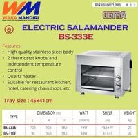 Gambar BS-333E GETRA BS 333E ELECTRIC SALAMANDER MESIN PEMANGGANG LISTRIK dari CV. WAKA Mandiri undefined 1 Tokopedia