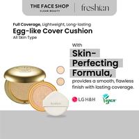 Gambar THE FACE SHOP [FRESHIAN] Egg-like Cover Cushion (Vegan) SPF50+ PA++++ - 201 Light Beige dari thefaceshop.ina undefined 1 Tokopedia