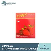 Gambar Kondom Simplex Strawberry Fragrance - Isi 3 dari Apotekmandjurofficial undefined 2 Tokopedia