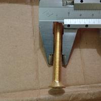 Gambar baut jf Kuningan / brass M 8x60 Pitch 1,25 dari usaha baut serba guna undefined 2 Tokopedia