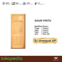 Gambar Pintu Kayu Jati Lokal SJ Napoleon01 60x210 cm - Kesan Mewah dengan Kualitas Terbaik! - 60x210x3 cm, Kelas A dari Safira Jati undefined 5 Tokopedia