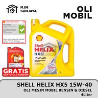 Gambar [GRATIS FILTER OLI] PAKET Ganti Oli Mesin Shell Helix HX5 SAE 15W-40 4 Liter MITSUBISHI Xpander Mirage Outlander Galant Eterna Lancer Delica Eclipse Cross 15W40 4Liter dari MJMSunjaya88 undefined 5 Tokopedia