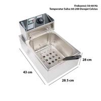 Gambar Mesin Penggorengan Listrik Wajan Goreng Ala Resto Deep Fryer 2500W dari Aufaa Mart undefined 2 Tokopedia