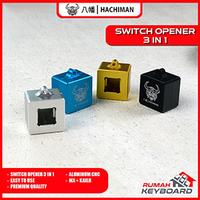 Gambar SWITCH OPENER - 3 IN 1 - MX & BOX - ALUM SWITCH OPENER - HACHIMAN - SILVER dari Rumah-Keyboard undefined 2 Tokopedia