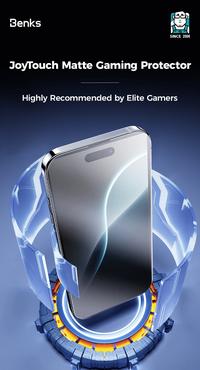 Gambar BENKS JOYTOUCH MATTE ANTI GORES GLARE TEMPERED GLASS XDR IPHONE 14 15 16 PLUS PRO MAX - 16/15/14PRO dari KoboiTech undefined 3 Tokopedia