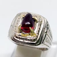 Gambar Cincin batu mus tika lipan merah delima model tetes air / siam delima siem - Size 5 dari Minimarket.akik undefined 5 Tokopedia