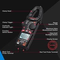 Gambar HABOTEST HT200B Tang Ampere 200A AC Current Kapasitor Meteran Klem Digital Mini 600V AC DC Volt Ohm dari Metaverse World Tools undefined 3 Tokopedia