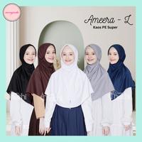 Gambar Jilbab Instan Remaja SMP Vania Muthi Ameera M|Bergo Kaos Kerudung Sekolah - Orange dari momysocks undefined 1 Tokopedia