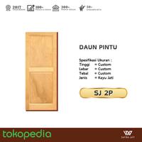 Gambar Pintu Kayu Jati Lokal SJ Napoleon01 60x210 cm - Kesan Mewah dengan Kualitas Terbaik! - 60x210x3 cm, Kelas A dari Safira Jati undefined 3 Tokopedia