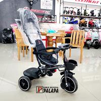 Gambar Roda Tiga Tricycle EXOTIC ET - 1268 Stroller Musik Lampu Bisa Diputar - Abu-abu dari Toko Sepeda Palapa Rembang undefined 1 Tokopedia