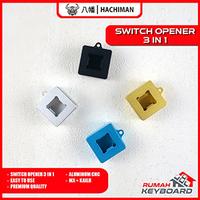 Gambar SWITCH OPENER - 3 IN 1 - MX & BOX - ALUM SWITCH OPENER - HACHIMAN - SILVER dari Rumah-Keyboard undefined 1 Tokopedia