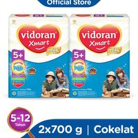 Gambar vidoran Xmart 5+ Cokelat 700gr Susu Formula Anak 5-12 Tahun - 2 box dari KALARI MURAG214 undefined 1 Tokopedia