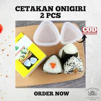 Gambar Cetakan Onigiri Segitiga Besar Kecil 2pcs - Sushi Bento Nasi Kepal - 1 set (2pcs) dari Biomask undefined 1 Tokopedia