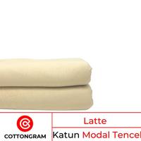 Gambar COTTONGRAM Kain Kaos Bahan Cotton Combed Tencel per Kg - Latte, 500g Kain Saja dari yoblankis undefined 1 Tokopedia