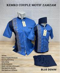 Gambar Baju koko Couple ayah dan anak Laki-laki usia 1-12Th Bahan Katun Denim - Blue Denim, Anak:7-8-9Th dari mim clothing.id Official Store undefined 1 Tokopedia