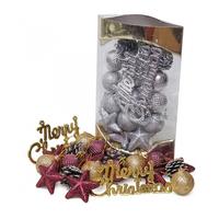 Gambar gantungan pohon natal dekorasi pohon natal ornamen natal penak pernik natal Hiasan Pohon Natal Mix + Tulisan Merry Christmas 4cm isi 21 - Ungu dari Yeraya Toko Rohani Manado undefined 1 Tokopedia