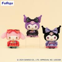 Gambar Boneka Kuromi Kimono Yukata Plush Original Sanrio Jepang Furyu Toreba My Melody Kawaii Ungu Pink - Ungu dari bonekanyario_NEW undefined 4 Tokopedia
