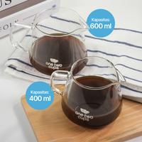 Gambar Kettle Pot Kopi Barista Kaca 400ml & 600ml - 400ml dari Arfa Suppliers undefined 3 Tokopedia