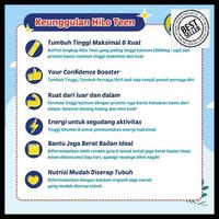 Gambar susu twin pack: hilo teen vanilla caramel 500gr - susu tinggi kalsium best quality dari Fera cheese Foddie undefined 4 Tokopedia