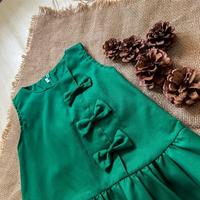 Gambar WK DRESS PITA HIJAU BAYI ANAK PEREMPUAN BISA SETS BANDANA BAJU NATAL CHRISTMAS MODEL TERBARU - DRESS SAJA, XS dari warungkim undefined 3 Tokopedia