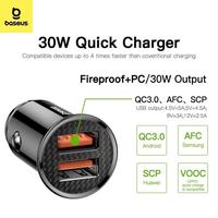 Gambar CAR CHARGER BASEUS CIRCULAR PLASTIC QC3.0 KEPALA BATOK CAS MOBIL FAST CHARGING OUTPUT 2 USB-A QUICK CHARGE dari btgcom undefined 3 Tokopedia