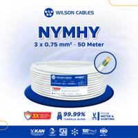 Gambar NYMHY 3x0.75 mm2 50 Meter - Kabel Tembaga Serabut Wilson Cables - Roll 50 Meter, Putih dari Wilson Cables undefined 1 Tokopedia