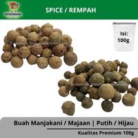 Gambar Buah Manjakani / Biji Majakani 100 gr / Majaan I Premium - Putih, Tanpa Bubble  dari Bos Serba Ada undefined 1 Tokopedia